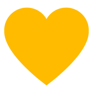 Heart Decal (Yellow)